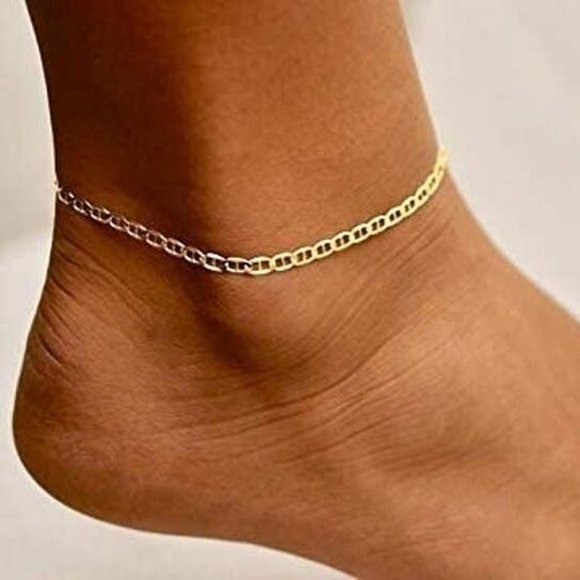 14K Mariner Gold Anklet - Picture 1 of 1